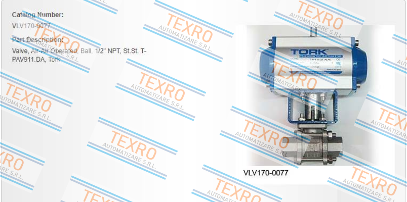 Tork-VLV170-0077 price