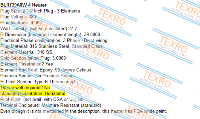 Watlow-BLR739A8W-4 Heater price