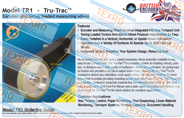 British Encoder-TR1-K1-R6-1800-PP-G2-ST-IP50 price