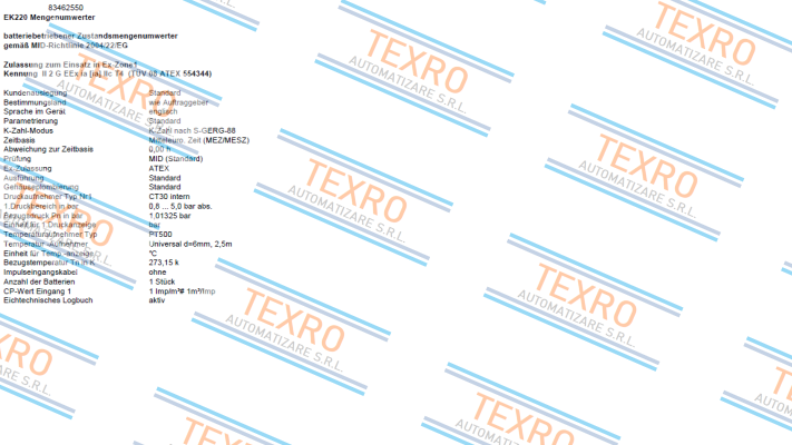 Elster-EK220 (Order number - 83462550) price