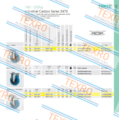 Tente-3470UFR100P62 Gummiring blau AA  price