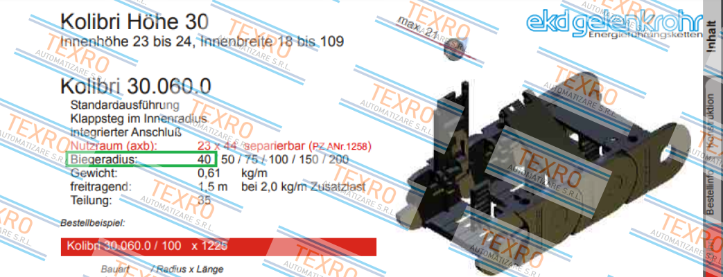 Ekd Gelenkrohr-Kolibri 30.060.0/40 price