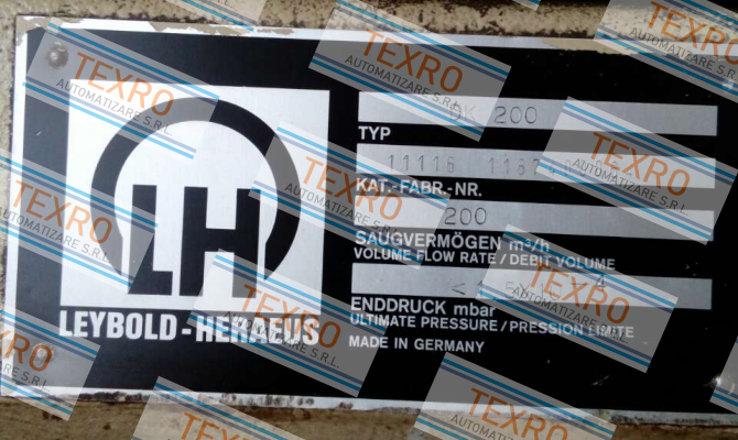 Leybold-P/N:E61400669, Type: E75-DK200 price