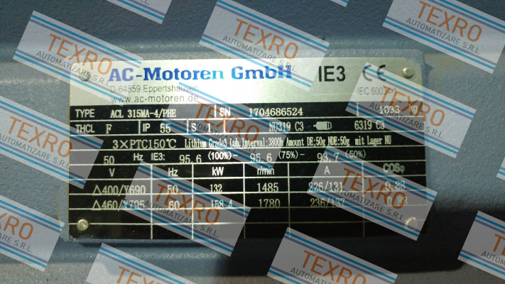 AC Motoren-ACL 315 MA 4/PHE  price