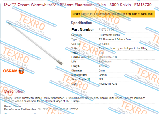 Osram-F13T2-73-OS obsolete price