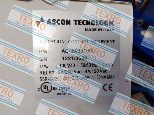 Ascon-P/N AC-30/301000  price