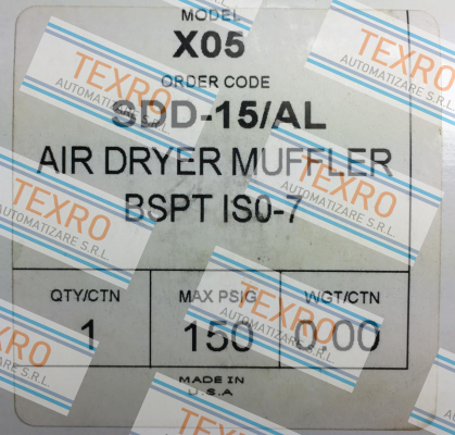 Zander-SDD-15/AL old code! new code SP-FSC15  price