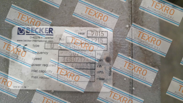 Becker-U 4 250SA/K-25  price