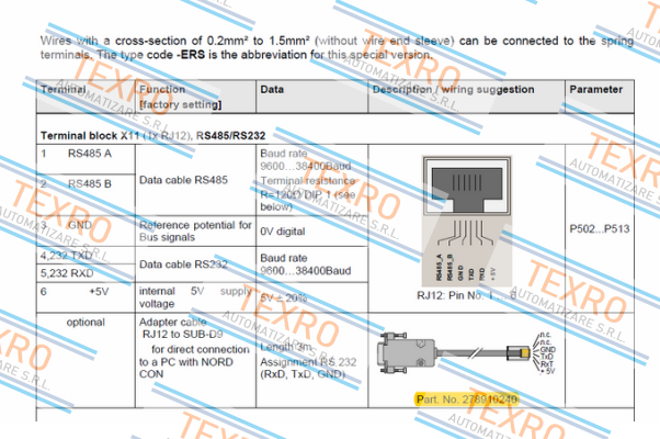 Nord-RJ12/SUB-D SO RS232  price
