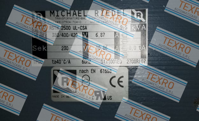 Michael Riedel Transformatorenbau-RSTN2500UL-CSA price