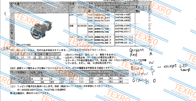 Fuji-AH225-FL color 22E3 (LED Lamp) price
