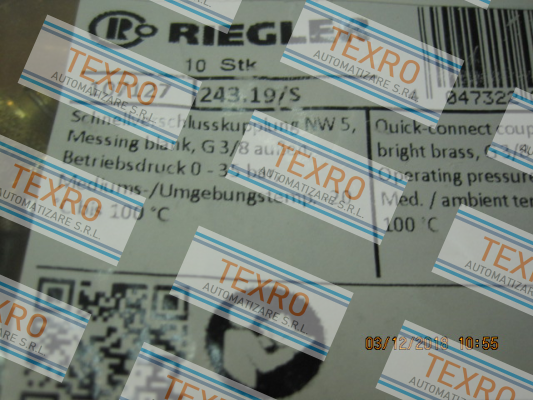Riegler-P/N: 107127 Type: 243.19/S price