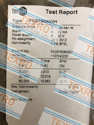 Tecsis (WIKA Group)-P3297B08001 price