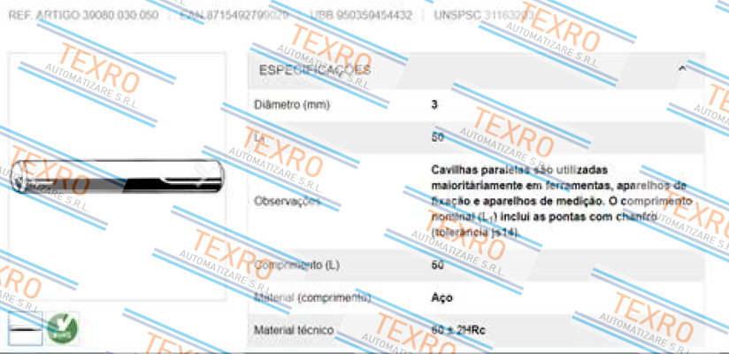 Fabory-39080.030.050 (pack x100) price