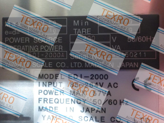 YAMATO-EDI-2000A, S/N:WD150211, price