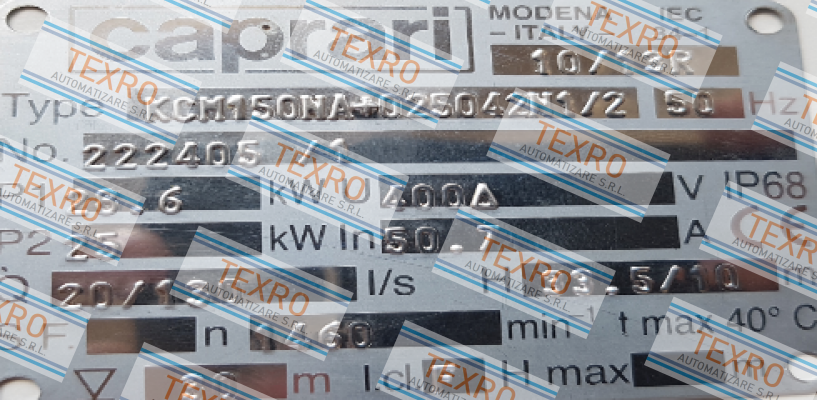 CAPRARI-OR ring L55 for KCM150NA+025042N1/2 price