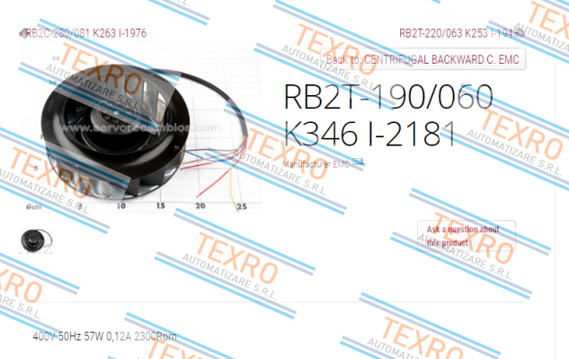 Emc-RB2T-190/060 K346 I-2181 price