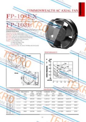 Commonwealth-wrong code FP-108EX (220 V), correct code FP108EX/230VS1WB price