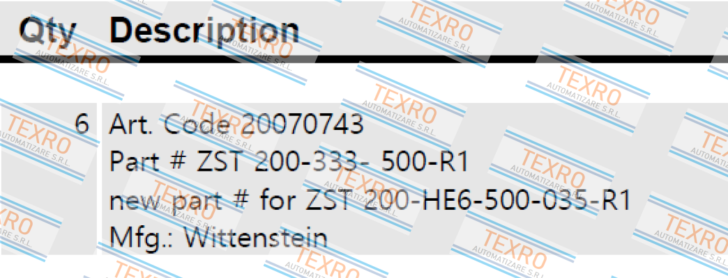 Wittenstein-ZST 200-333-500-R1 price