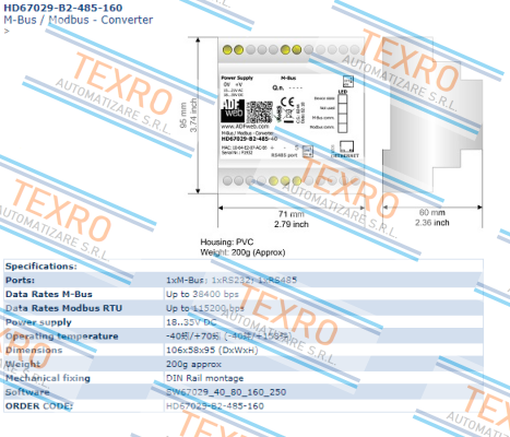 ADFweb-HD67029-B2-485-160 price