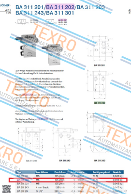 Joyner Pneumatic-J70210171, Type BA 311202 M5 price