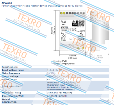 ADFweb-APW040 price