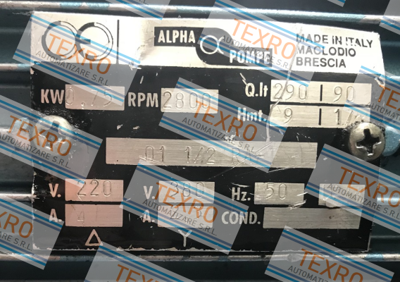 Alpha Pompe-01 1/2 RA-T price