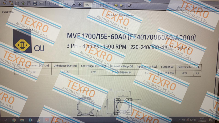 Oli-MVE 1700/15E-60A0 price