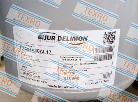 Bijur Delimon-FZA01B60AL17 price