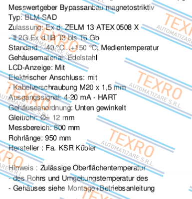 Ksr Kuebler-FFG-BP.20H3OD-DTK48-800 (10158834) price