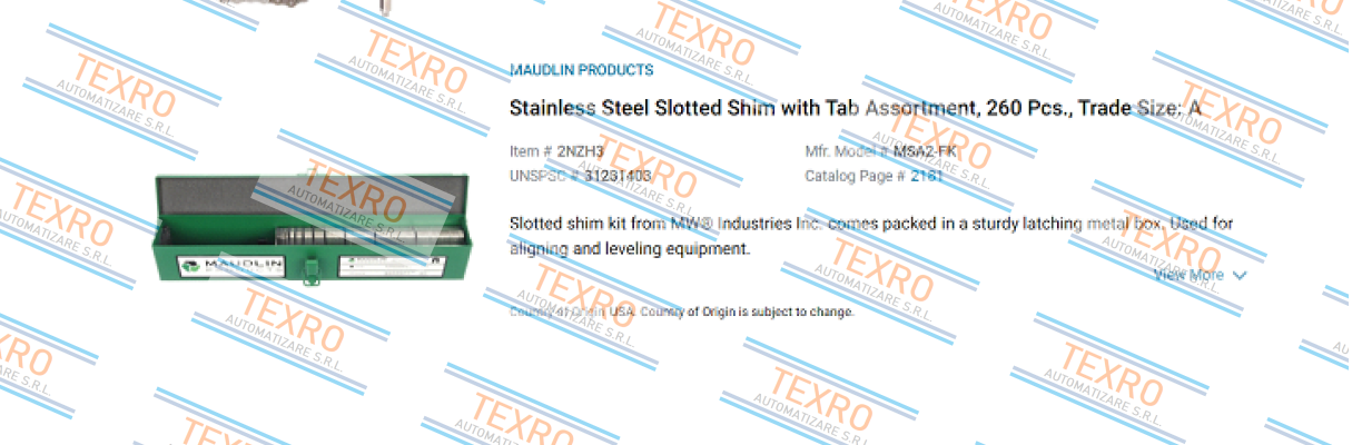 Starrett-MSA2-FK price