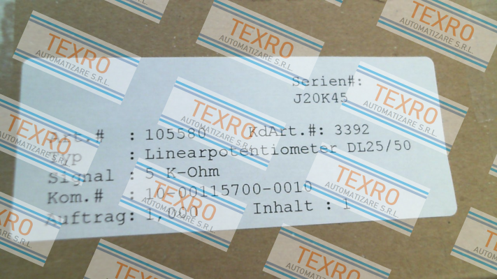 ALTMANN-P/N: 105580; Type: DL25/50 Kaa price