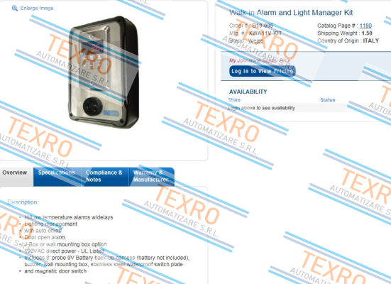 Weiss-XWA11V  price