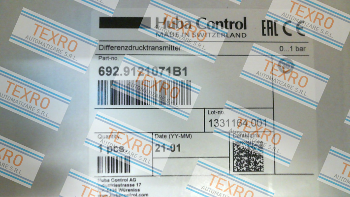 Huba Control-692.912107B1 price