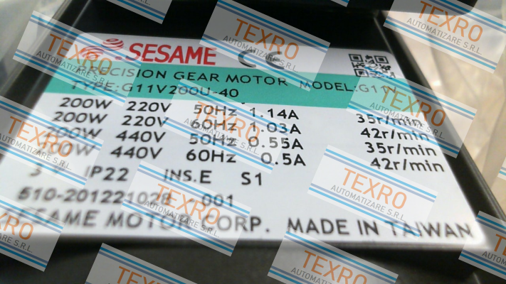 Sesame Motor-reducer for G11V200S-40 price