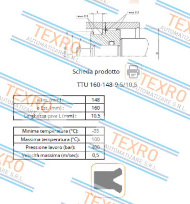 Guarnitec-TTU 160 148 9.5/10.5 price
