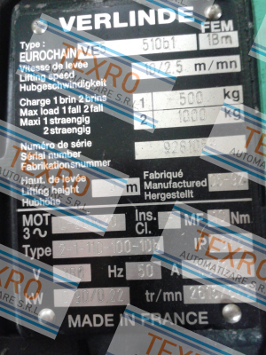 Verlinde-(0703C)  Eurochain VE5 510b1  price