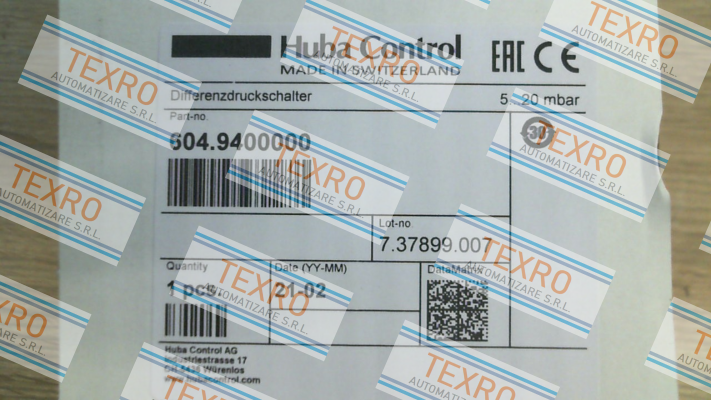 Huba Control-604.9400000 price