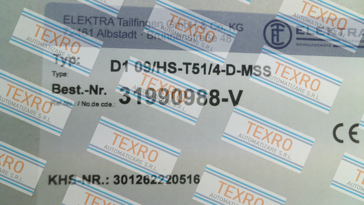 Elektra Tailfingen-D1 09/HS-T51/4-D-MSS price