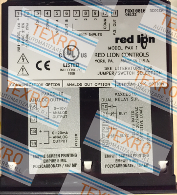 Red Lion-PAX10010 Obsolete, replaced by PAXI0020 and PAXI0030  price