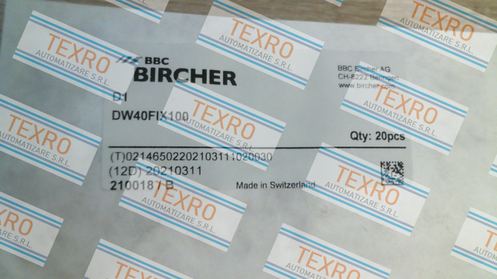 Bircher-210018 / DW40FIX100 price