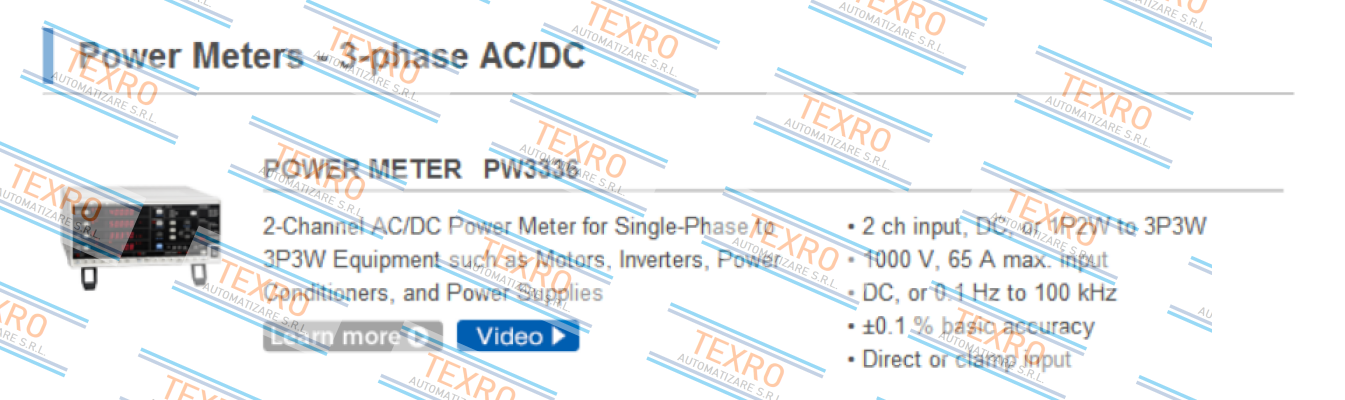 Hioki-PW3336 3-phase AC/DC  price
