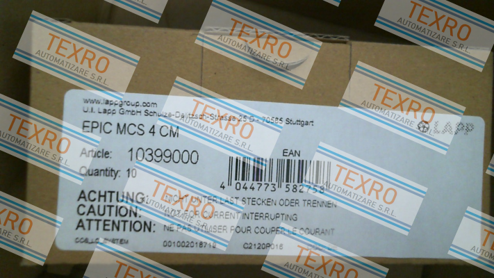Lapp Kabel-10399000 / EPIC MCS 4 CM (pack x10) price