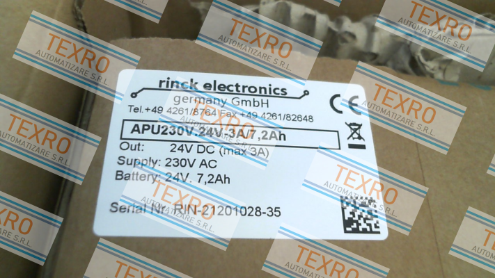 Rinck Electronic-APU230V.24V-3A/7,2Ah price