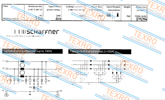 Schaffner-FN3270H-320-99 price