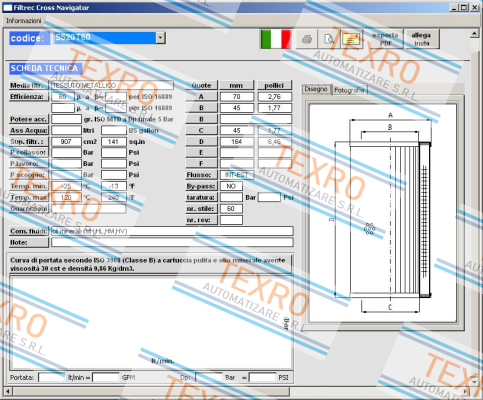 Filtrec-S520T60 price