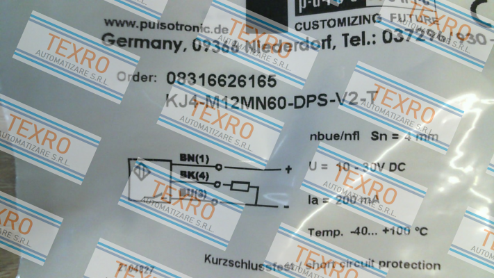 Pulsotronic-p/n: 08316626165, Type: KJ4-M12MN60-DPS-V2-T price