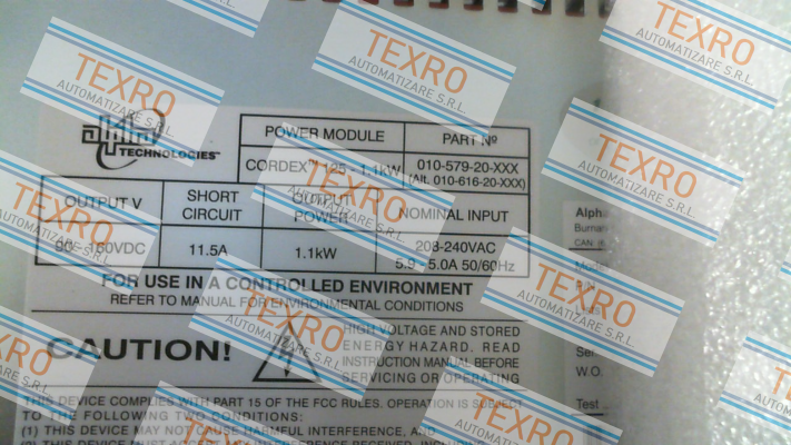 Alpha Technologies-010-579-20-041 \ CXRC 125-1.1kW price