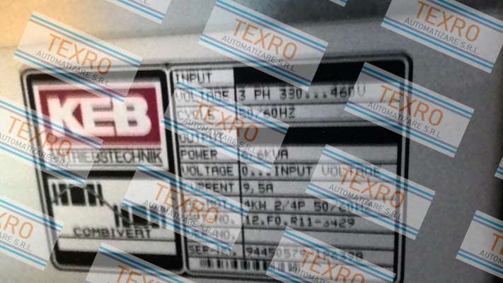 LAIPPLE KEB-12.F0.R11-3429 obsolete, replacement 12F5C1B-350A  price