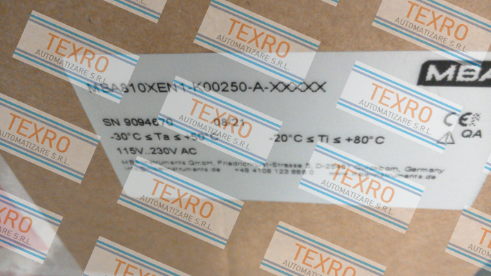 MBA Instruments-MBA810XEN1-K00250-A-XXXXX price